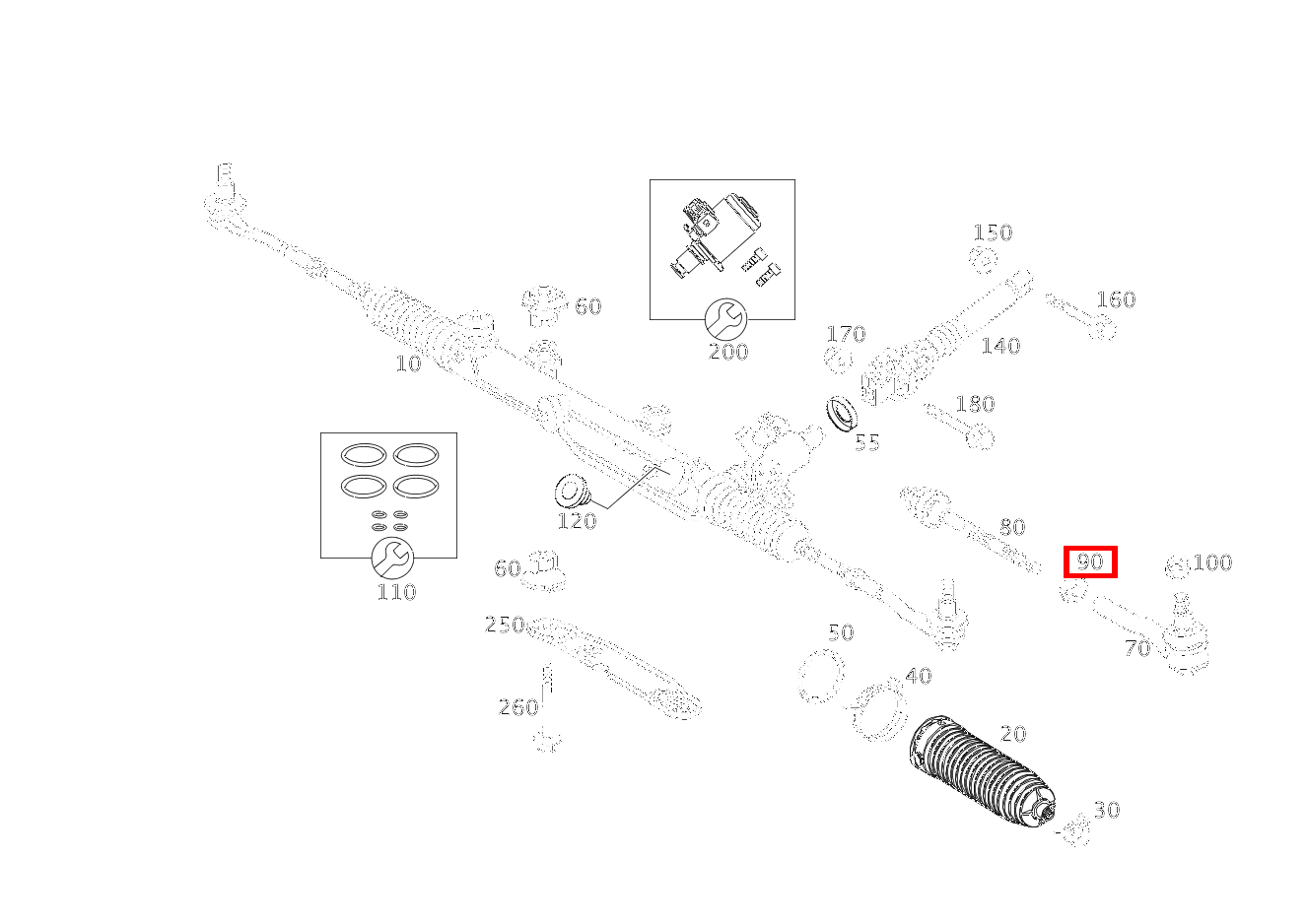 Sechskantmutter LINKS UND RECHTS; M14X1.5 C 320 Sportcoupé 203 Sechskantmutter LINKS UND RECHTS; M14X1.5 C 320 Sportcoupé 203