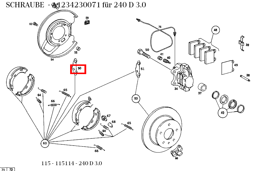 Schraube 240 D 3.0 115 Schraube 240 D 3.0 115