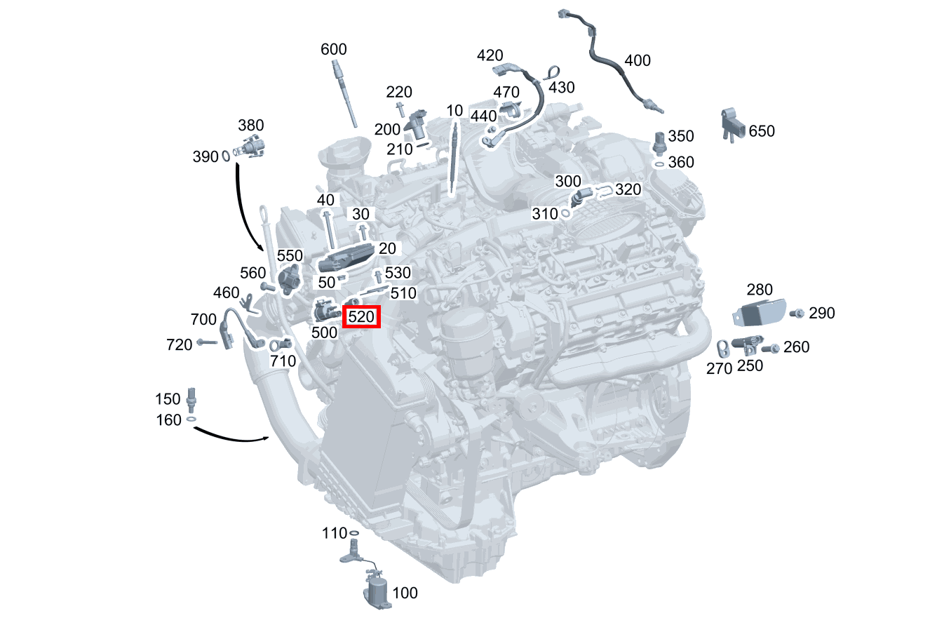 SIEBEINSATZ Umschaltventil Abgasrückführung S350BT L 4M 221 SIEBEINSATZ Umschaltventil Abgasrückführung S350BT L 4M 221