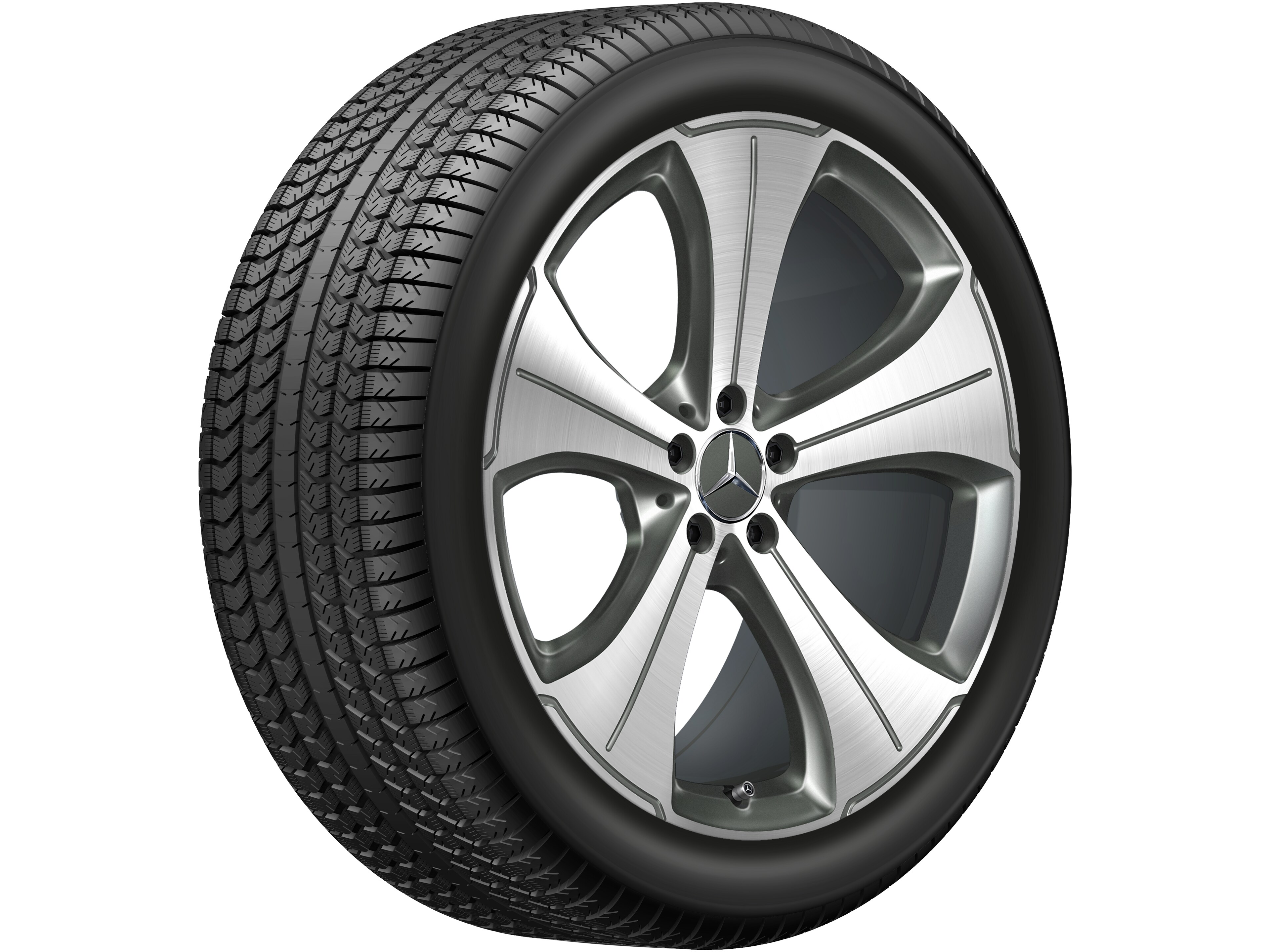 Mercedes-Benz - 5-Speichen-Rad, 53,3 cm (21 Zoll), glanzgedre 5-Speichen-Rad, 53,3 cm (21 Zoll), glanzgedre