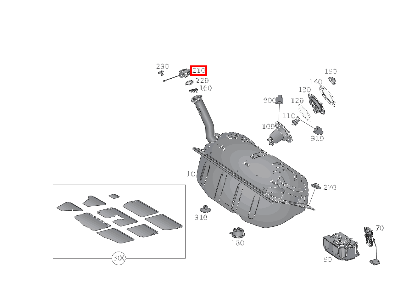 Einfüllverschluss Tankverschluss SLK55 AMG 172