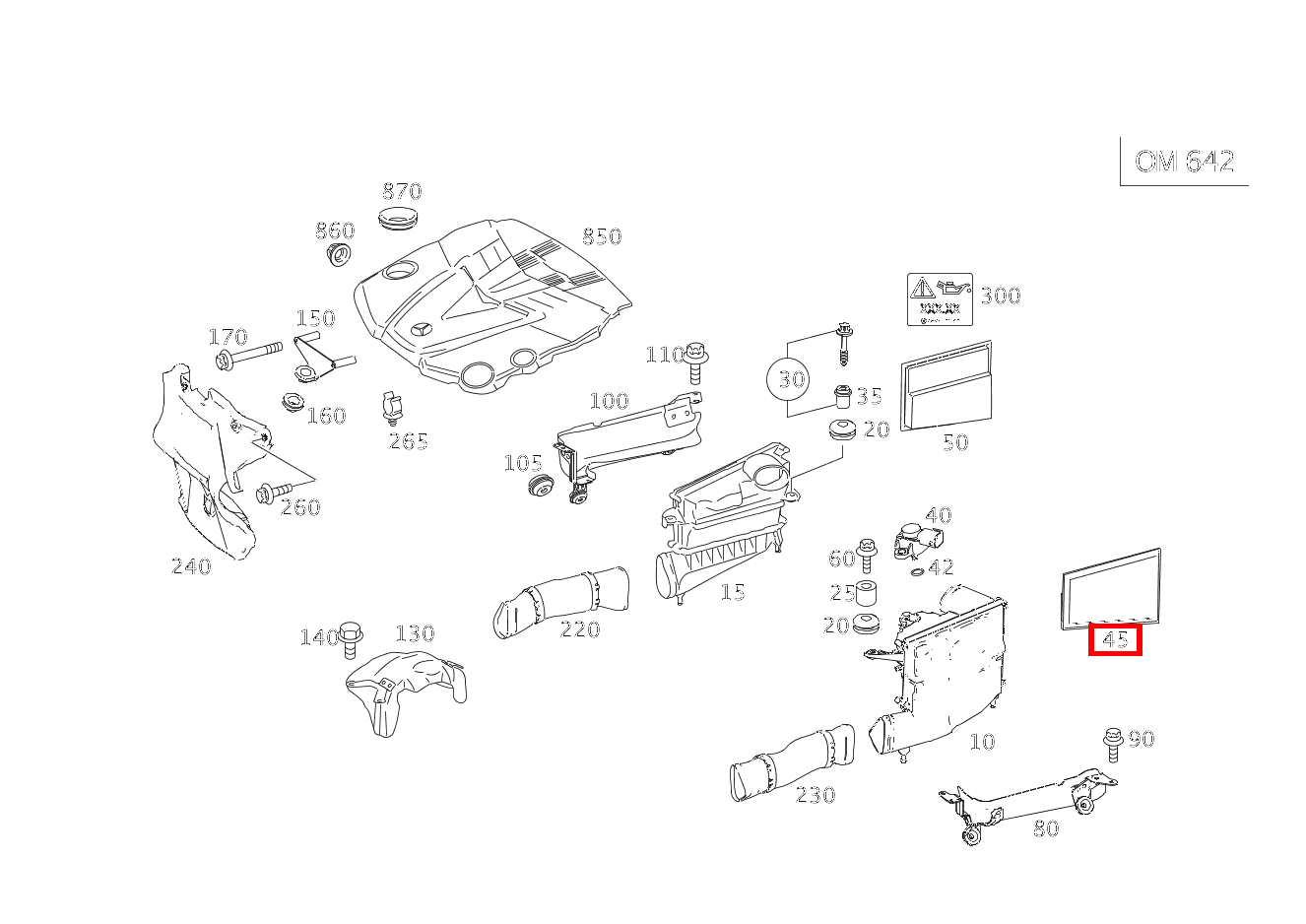 Luftfiltereinsatz LINKS E 280 CDI 4MATIC Limousine 211 Luftfiltereinsatz LINKS E 280 CDI 4MATIC Limousine 211
