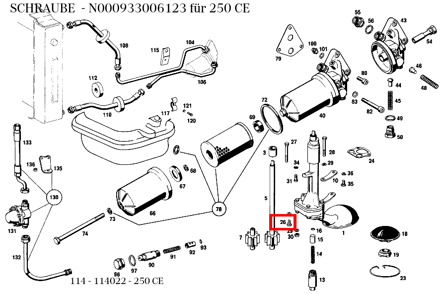 Schraube 250 CE 114