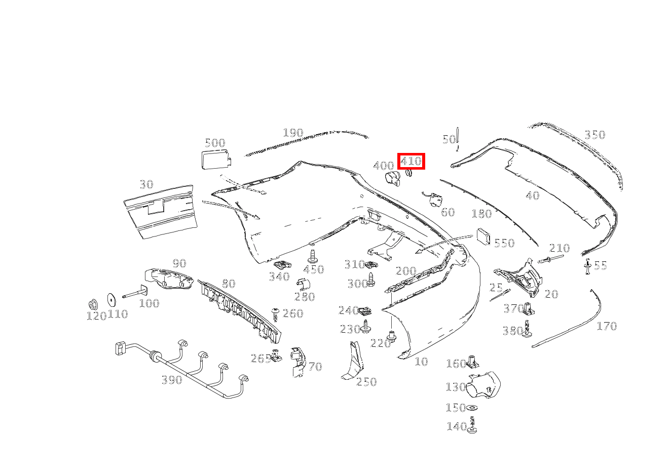 Abstandsring FUER SENSOR E 350 d Cabriolet 253