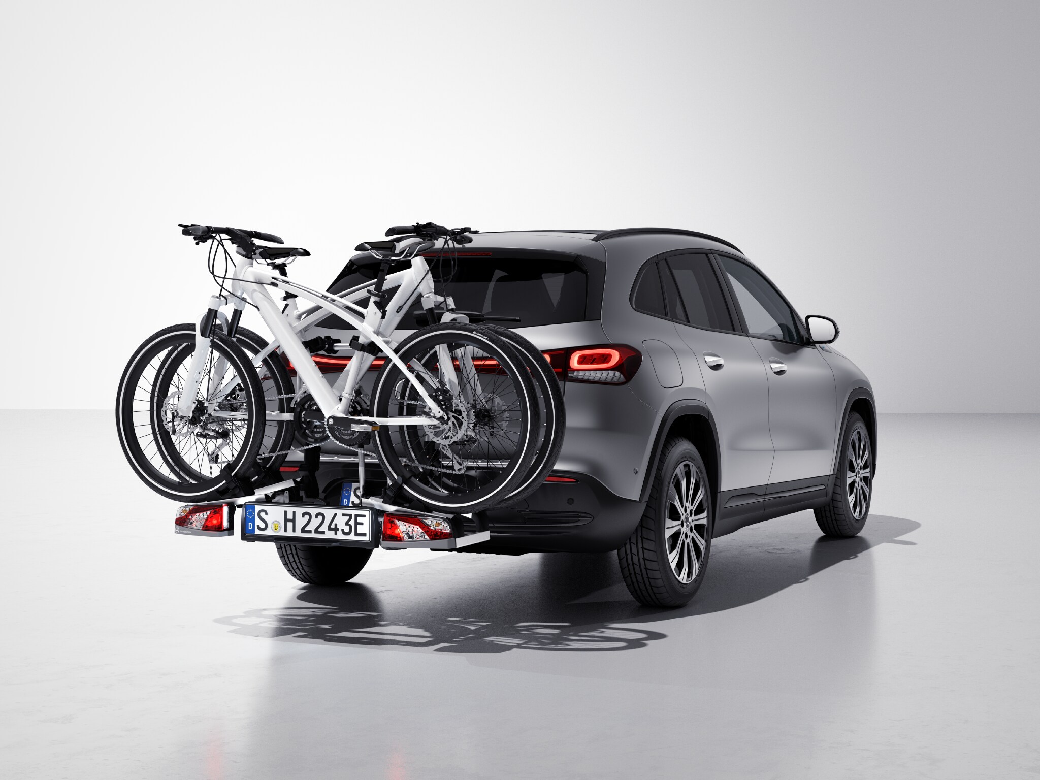 Mercedes-Benz - Heckfahrradträger, für Anhängevorrichtung, klappbar, 2 Fahrräder, ECE