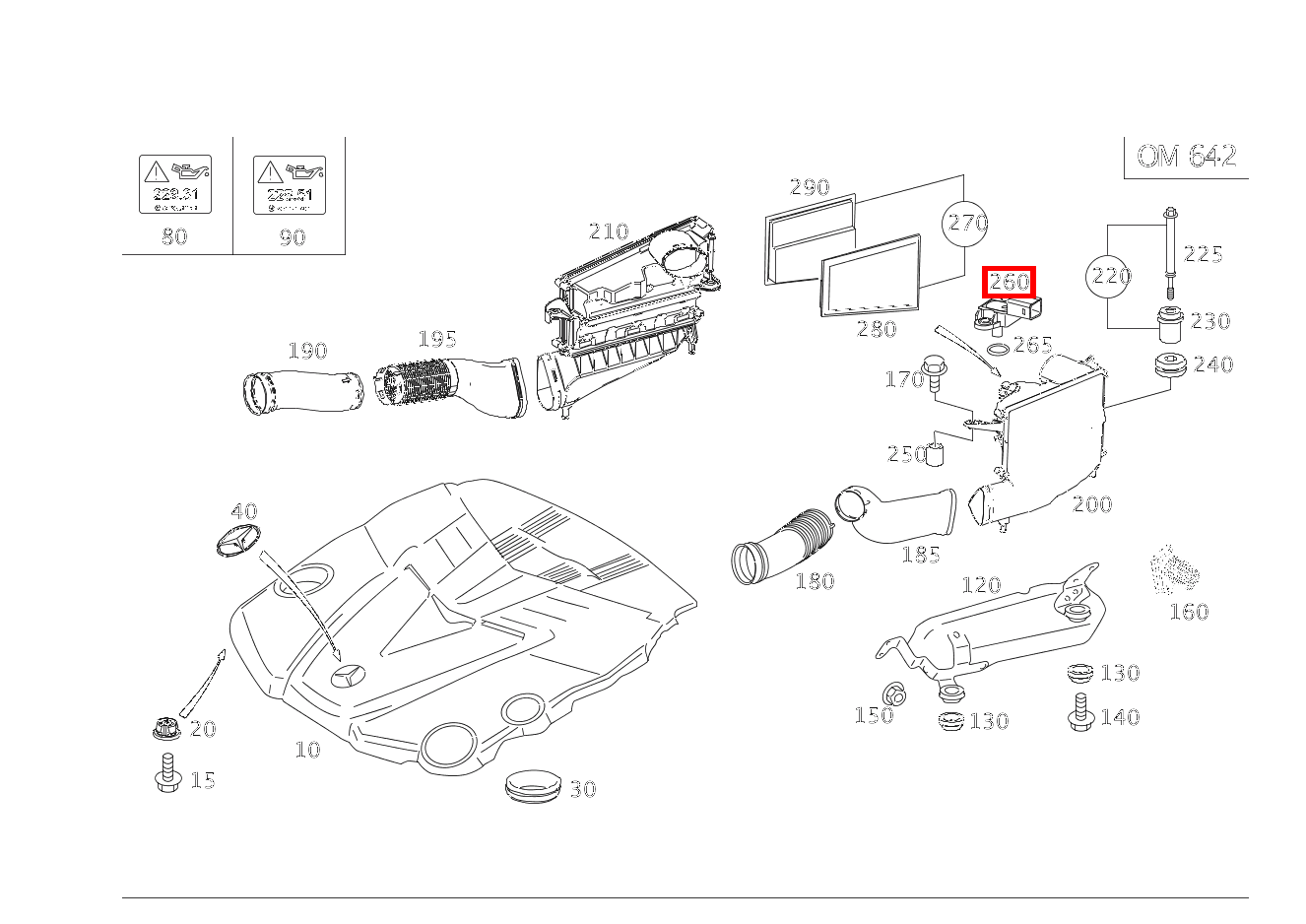 Drucksensor DRUCKSENSOR R 300 CDI SUV-Tourer (langer Radstand) 251