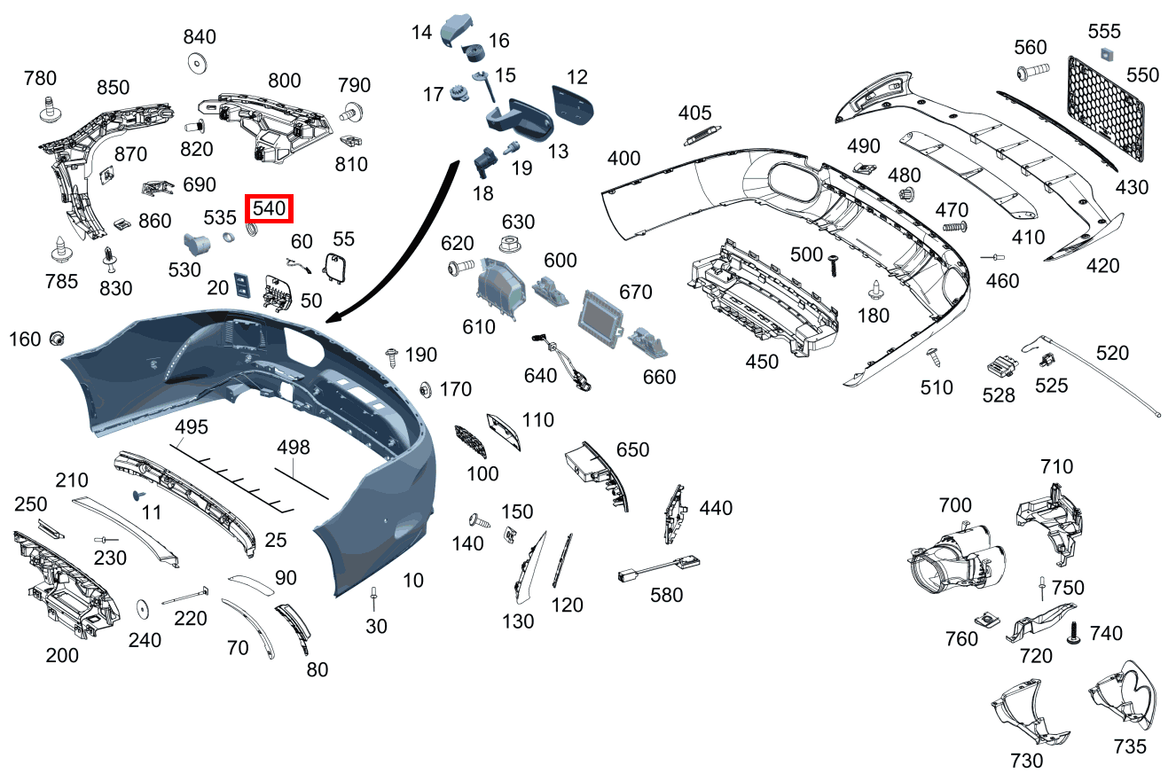 STECKMUTTER PARKTRONIC-System Mercedes-AMG GT 63 S E PERFORMANCE 290