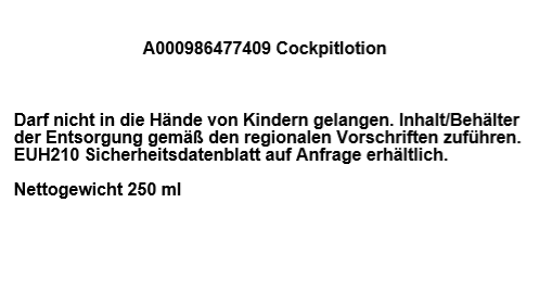 Mercedes-Benz - Cockpitlotion