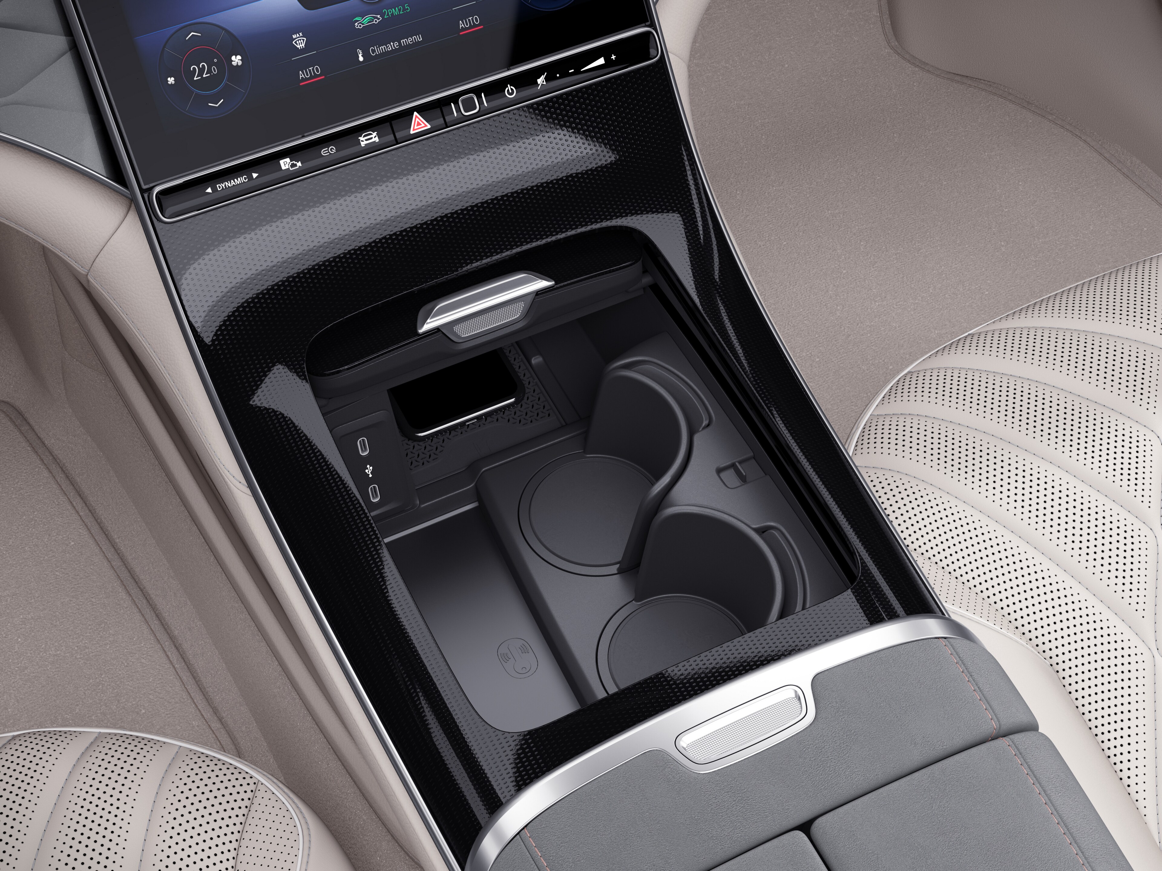 Mercedes-Benz - Getränkehalter, Mittelkonsole EQE / EQS