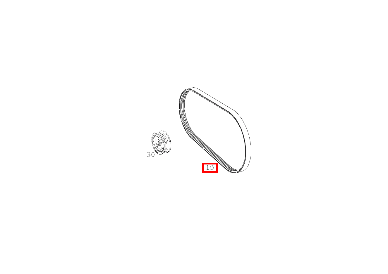 Keilriemen 24.92 X 2420 SLK 200 Kompressor Roadster BCA 171