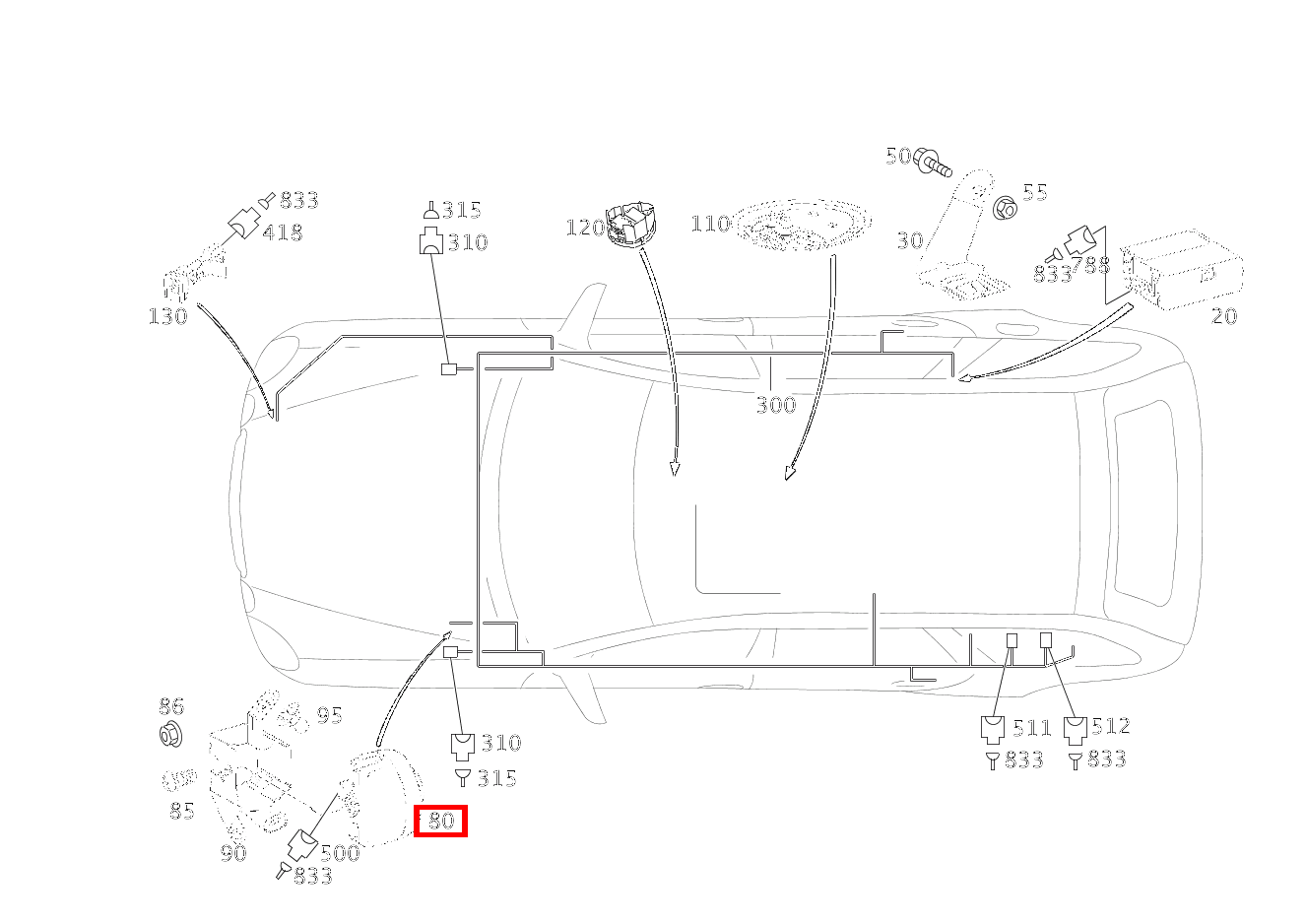 ALARMSIRENE EINBRUCH- UND DIEBSTAHLWARNANLAGE E 280 CDI T-Modell 213