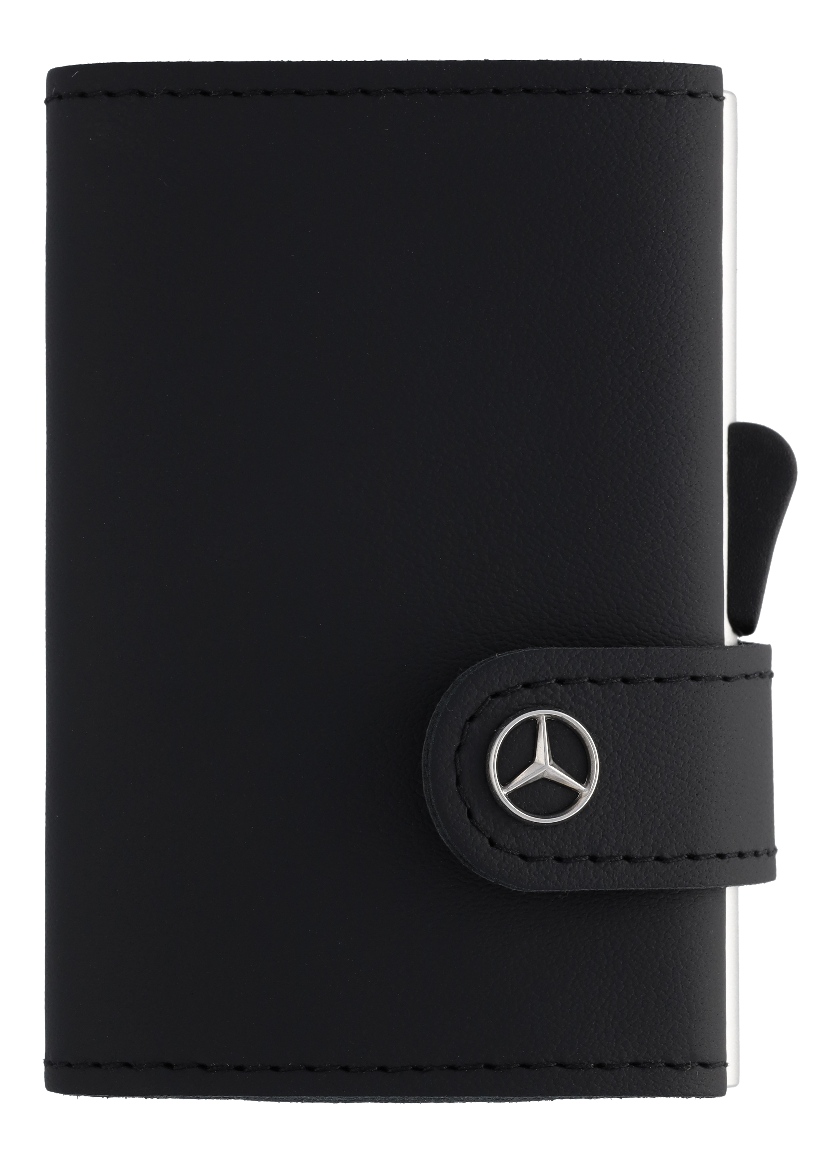 Mercedes-Benz - Mini-Geldbörse schwarz, Rindleder