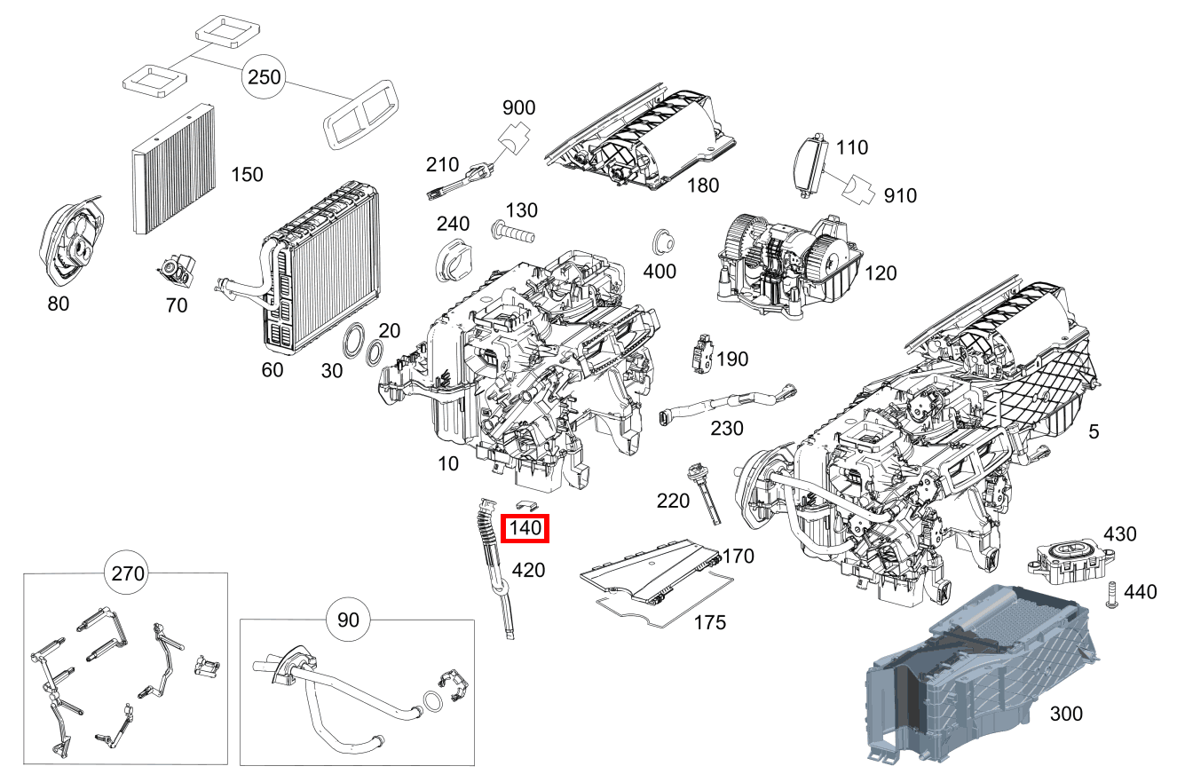 SPANNFEDER KLIMAKASTEN Mercedes-Maybach S 560 4MATIC 222 SPANNFEDER KLIMAKASTEN Mercedes-Maybach S 560 4MATIC 222