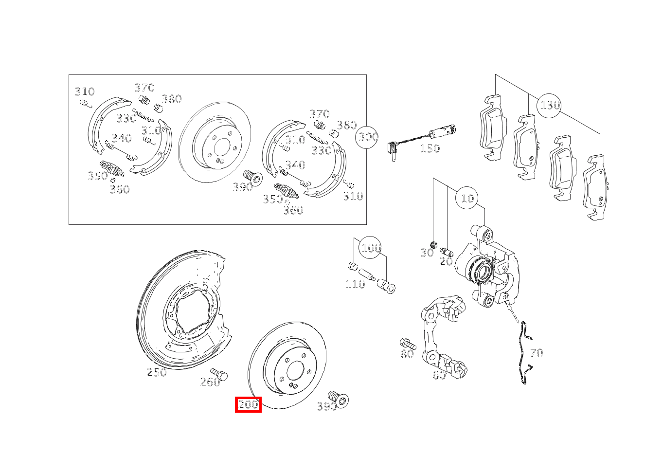 Bremsscheibe belüftet Hinten rechts E 300 T CDI BlueEFFICIENCY 212