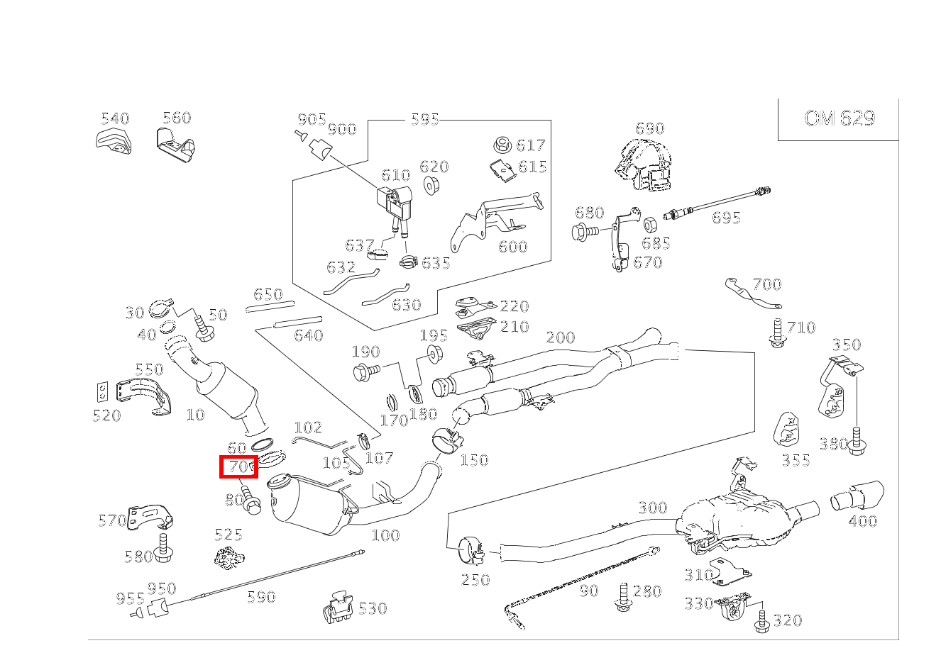 Rohrschelle Abgasanlage KATALYSATOR,UNTEN GL420CDI 4M 164 Rohrschelle Abgasanlage KATALYSATOR,UNTEN GL420CDI 4M 164