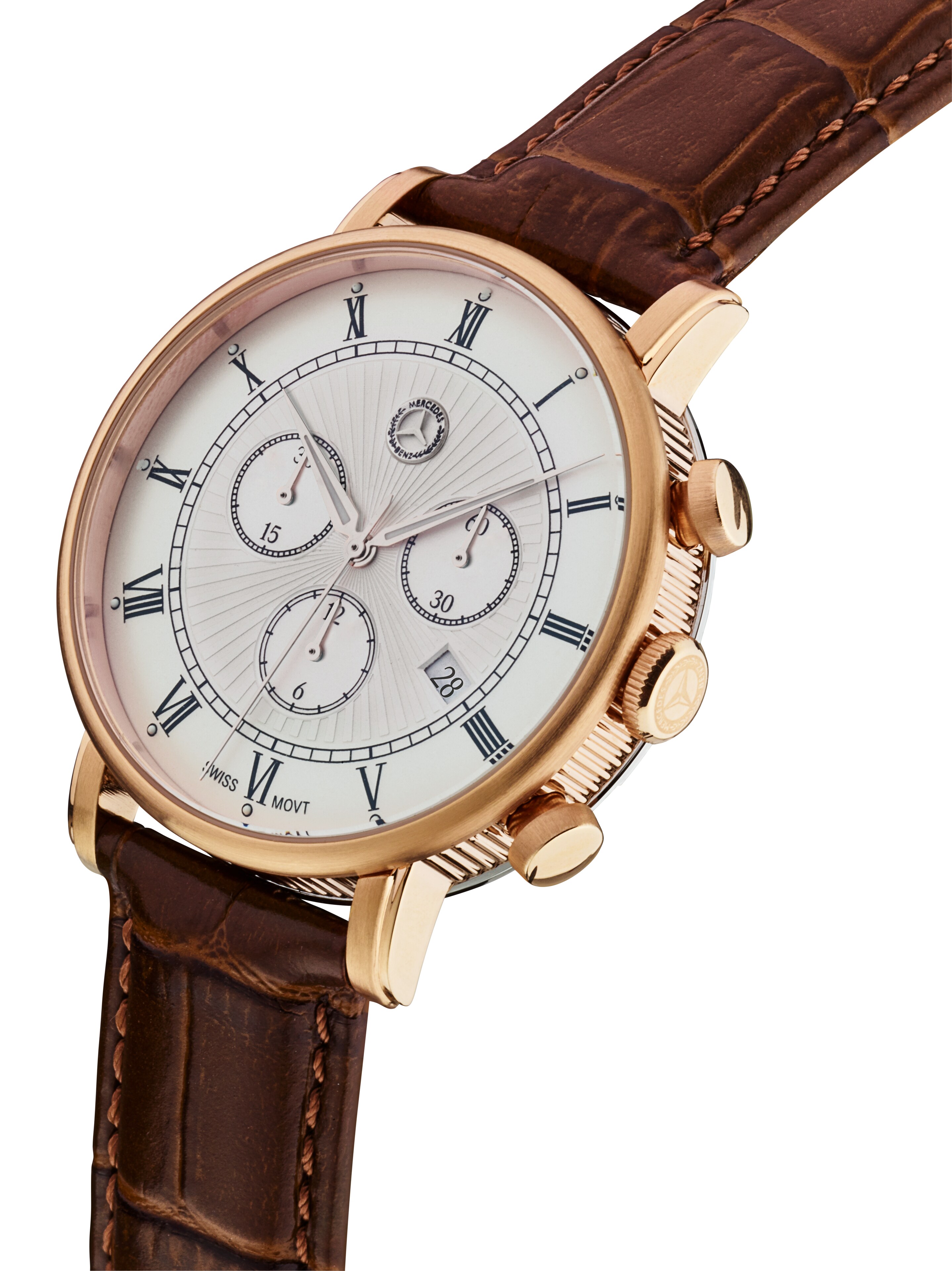 Mercedes-Benz - Chronograph Herren, Classic Retro Gold Chronograph Herren, Classic Retro Gold