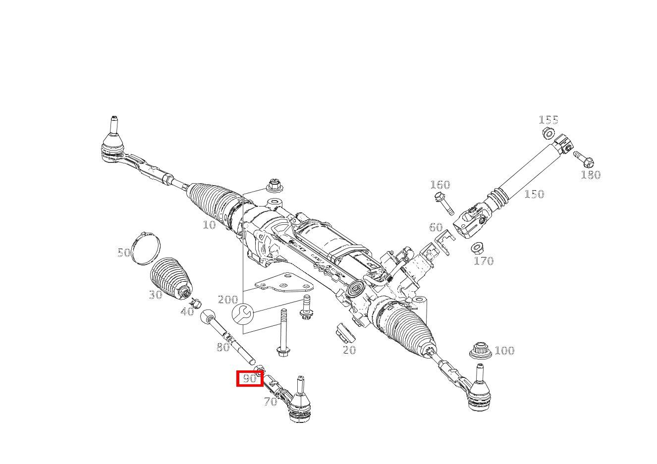 Sechskantmutter Links und rechts; M14X1.5 SL65 AMG 231 Sechskantmutter Links und rechts; M14X1.5 SL65 AMG 231