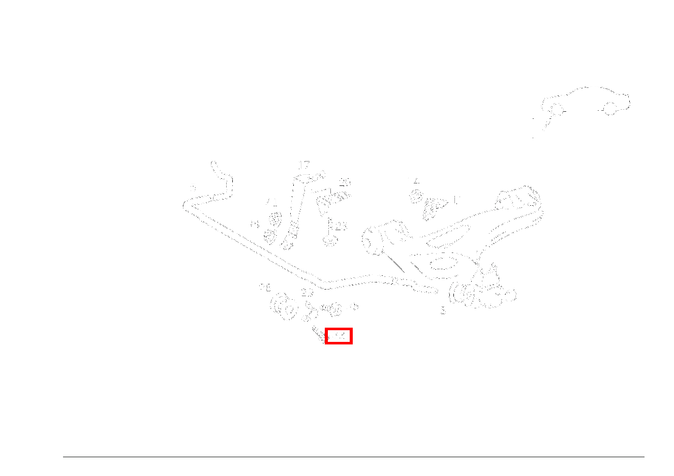 Sechskantschraube DREHSTAB AN RAHMEN; M8X20 CLK 55 AMG CABR. 208 Sechskantschraube DREHSTAB AN RAHMEN; M8X20 CLK 55 AMG CABR. 208