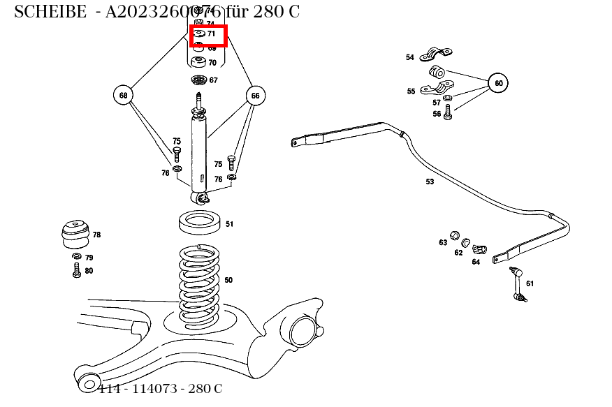Scheibe 280 C 114