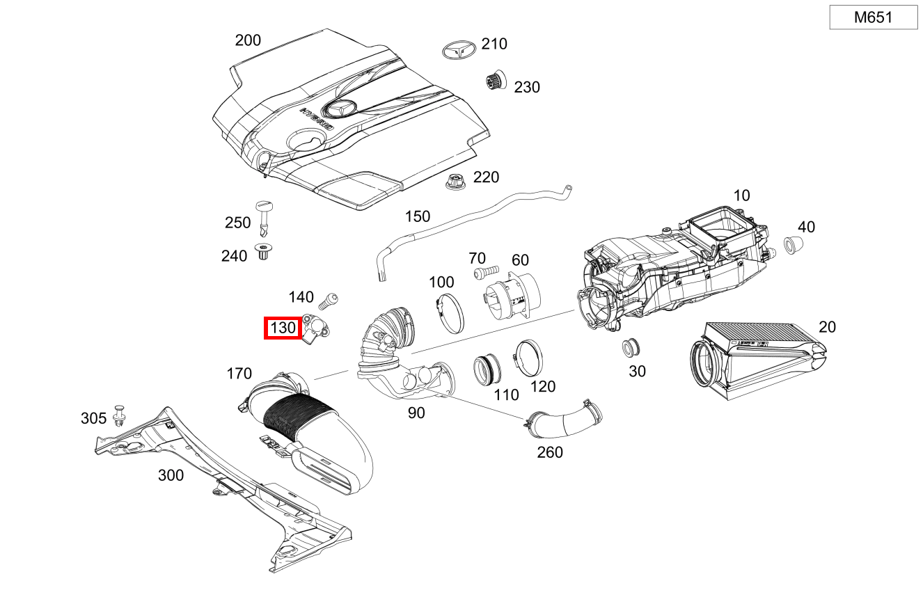 Drucksensor C 250 d Cabriolet BCA 205