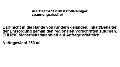 Kunststoffreiniger