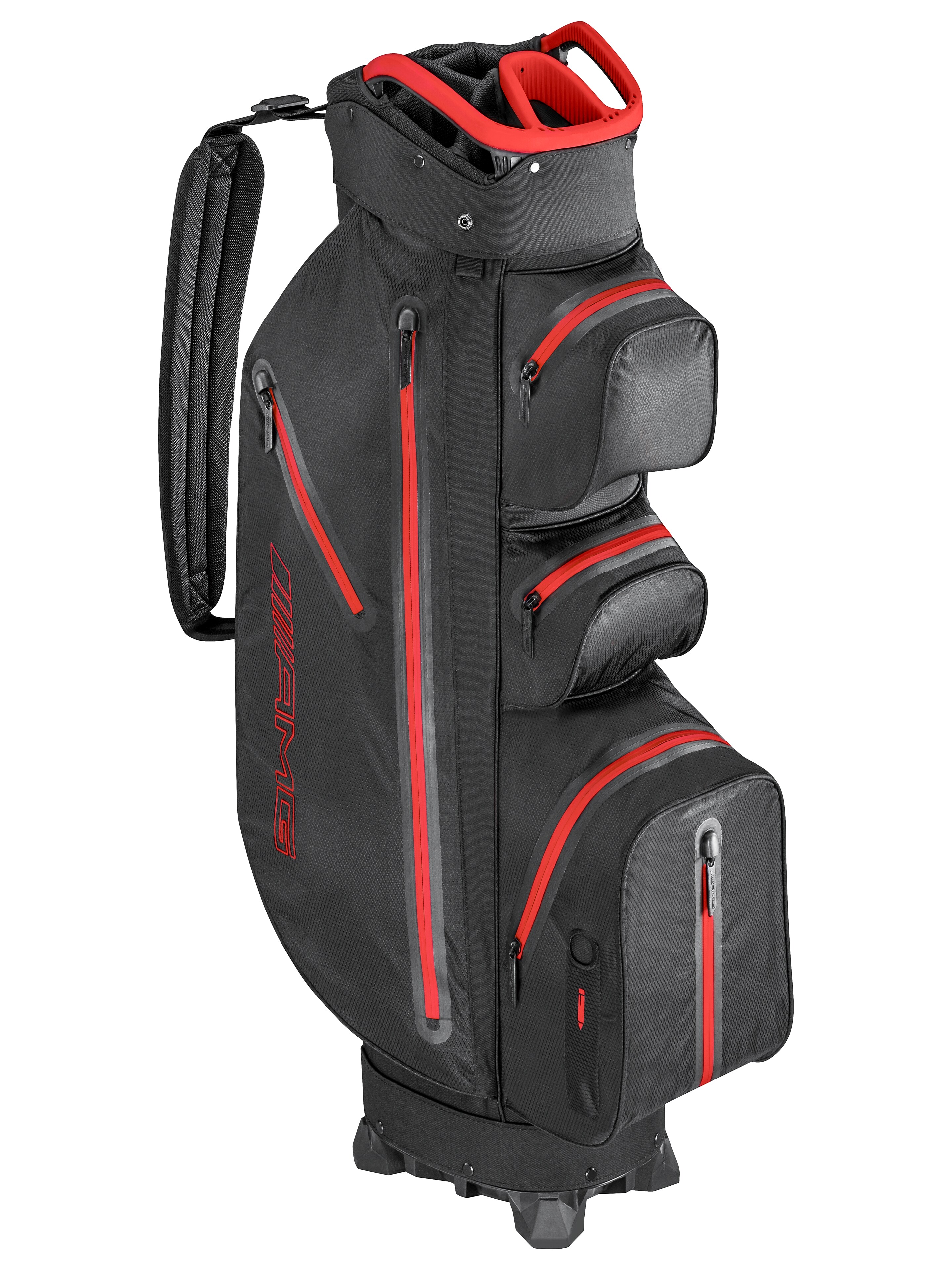 AMG Golf-Cartbag, schwarz/rot