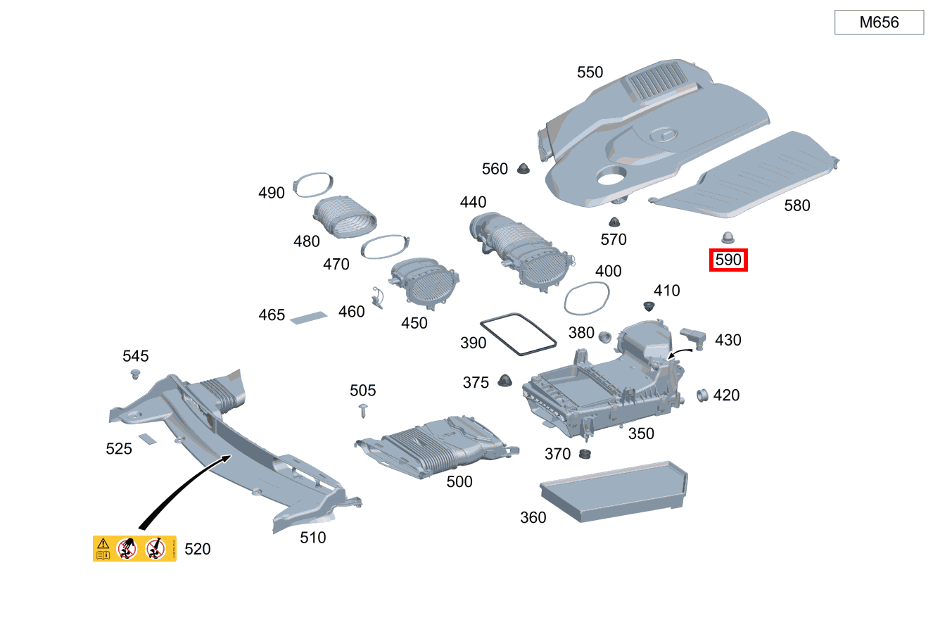 Verschlussstopfen An Abdeckung links; 10mm CLS 400 d 4MATIC 257