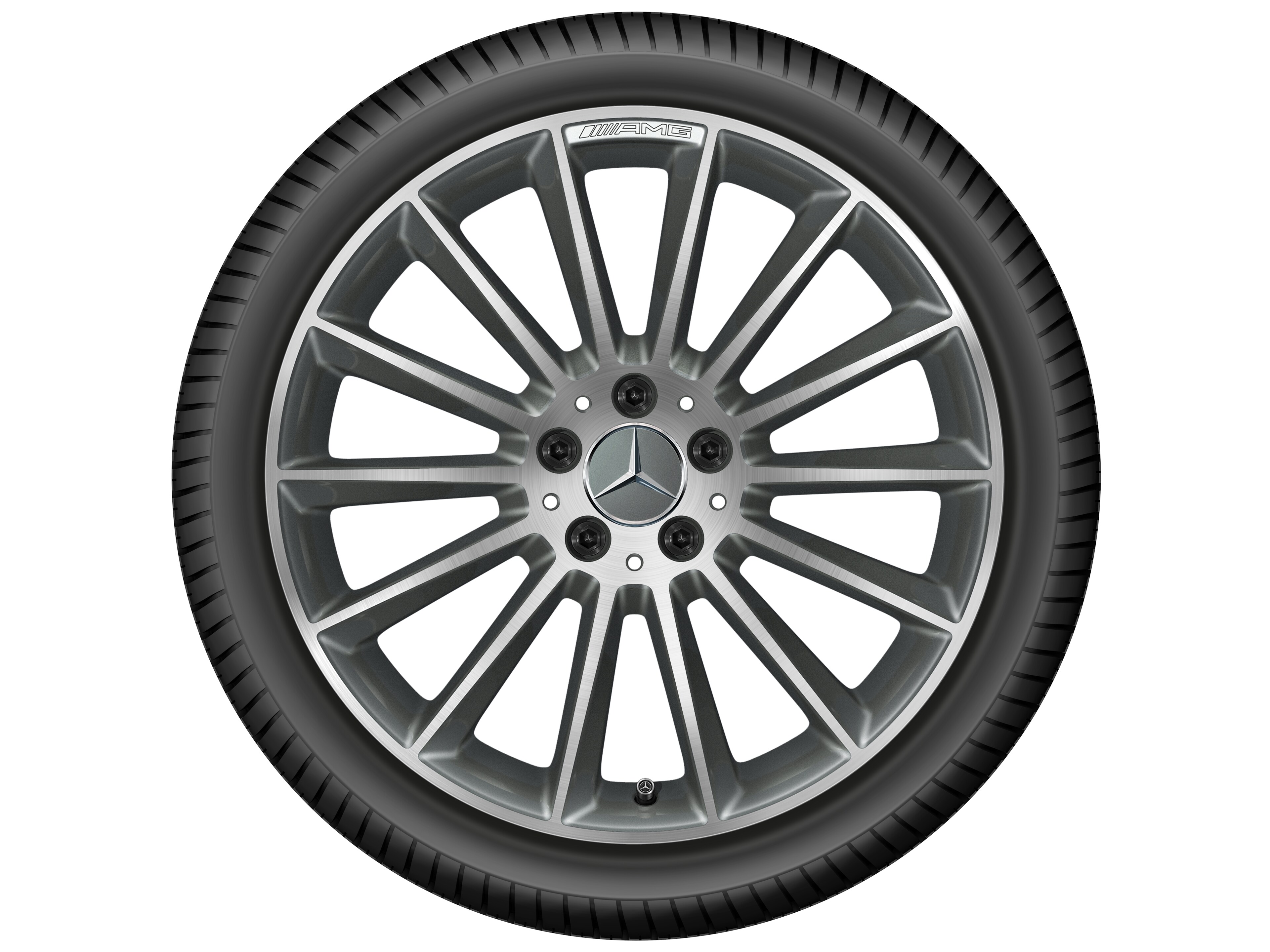 AMG Vielspeichen-Rad, 48,3 cm (19 Zoll), glanzgedr