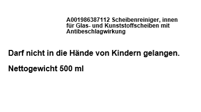 Scheibenreiniger für innen