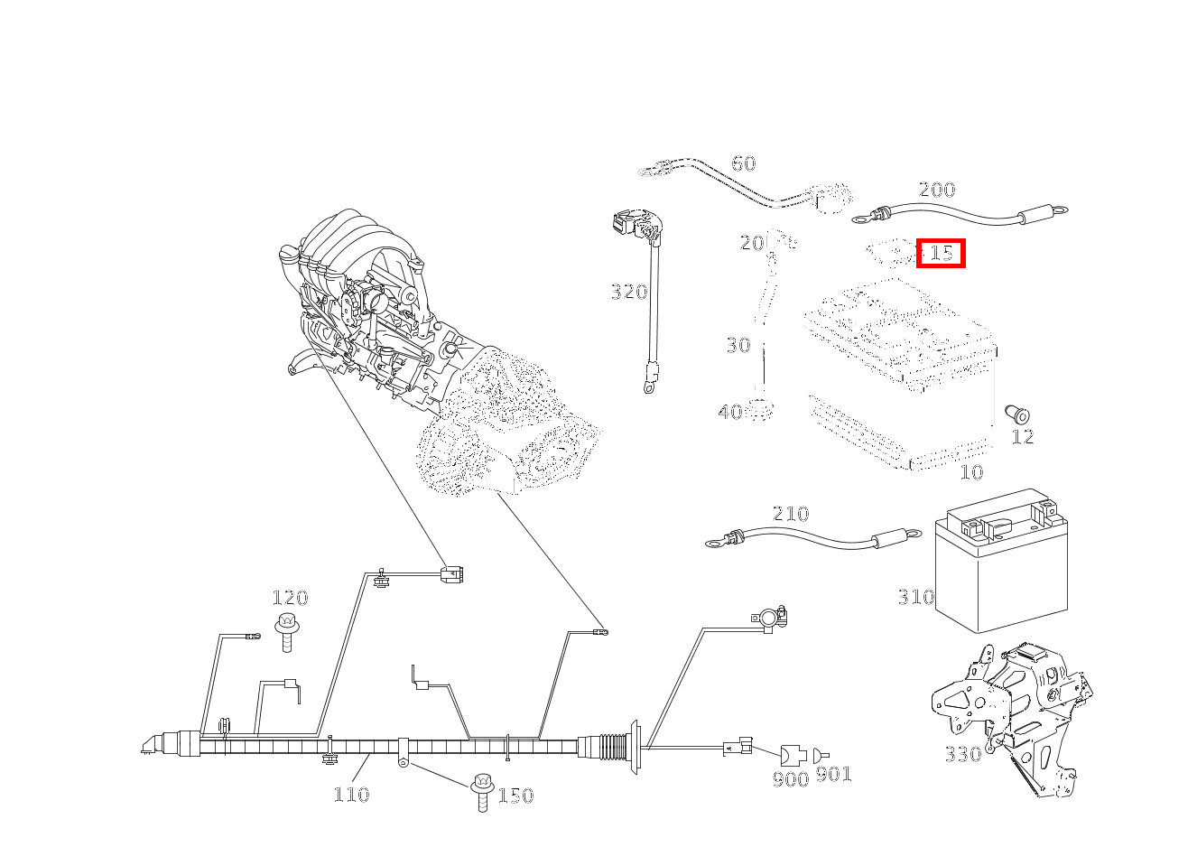 Schutzkappe PLUSPOL,STARTER UND BORDNETZBATTERIE A 200 TURBO COUPE 169 Schutzkappe PLUSPOL,STARTER UND BORDNETZBATTERIE A 200 TURBO COUPE 169