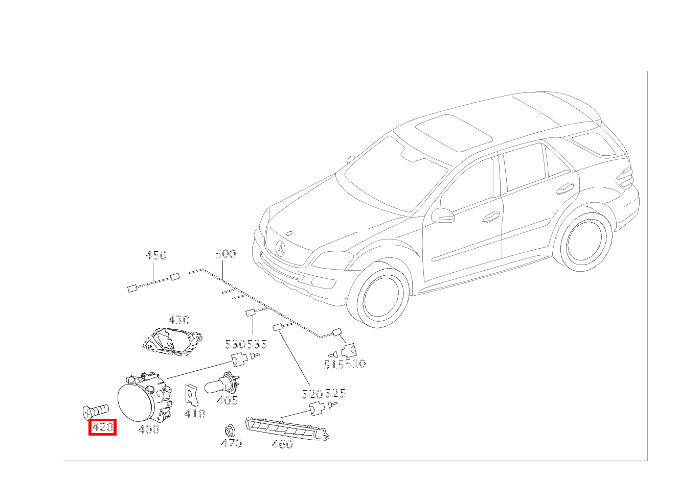 Blechschraube AN VERKLEIDUNG; 4.8X13 ML 350 4MATIC Off-Roader BCA 164