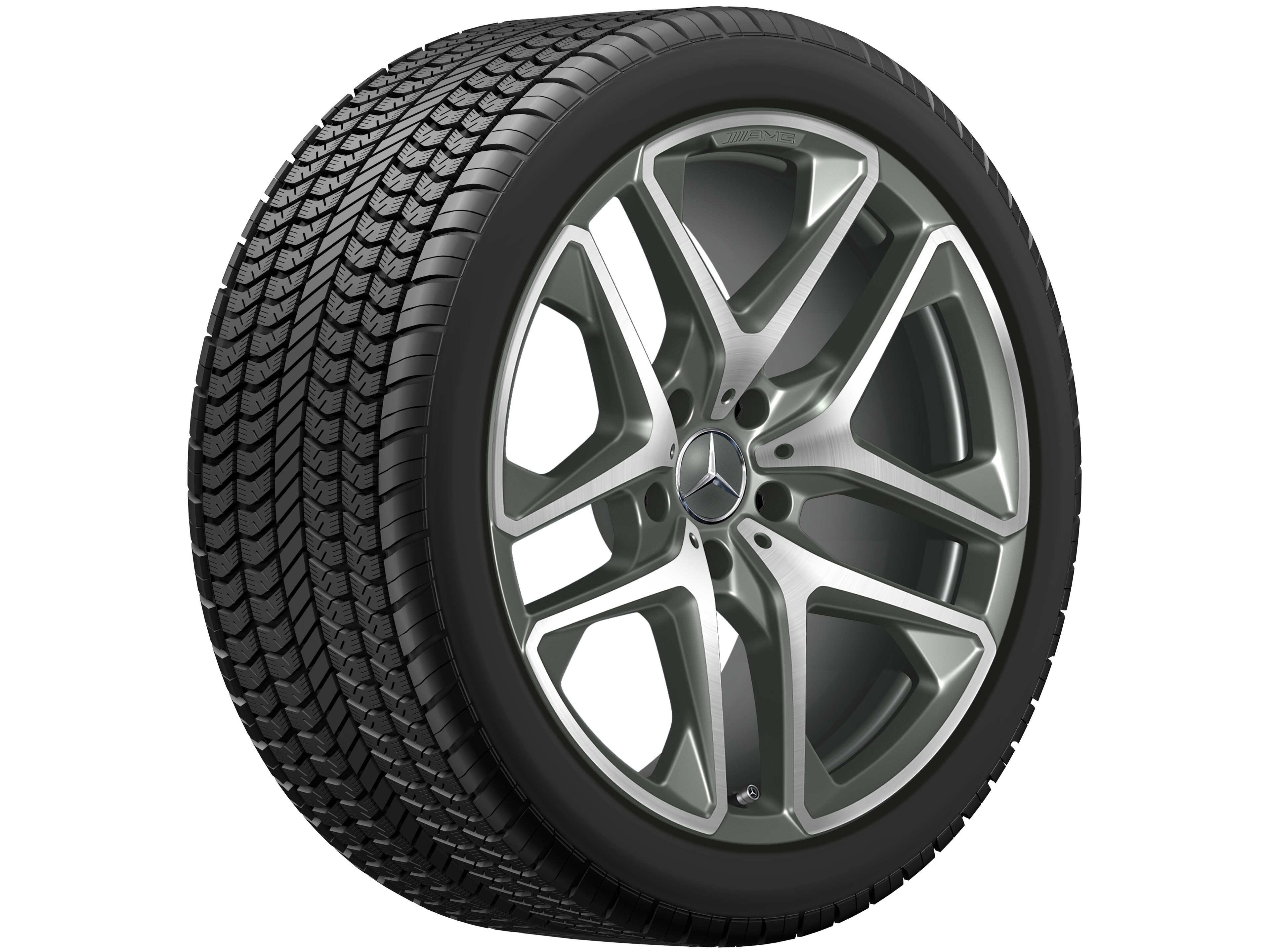 AMG 5-Doppelspeichen-Rad 21 Zoll, 10 J x 21 ET 33, titangrau