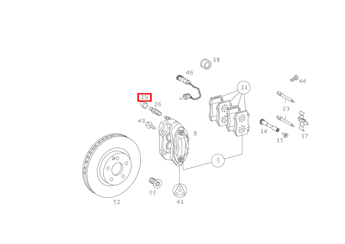Schutzkappe BREMSSATTEL G 500 Off-Roader lang BCA 463