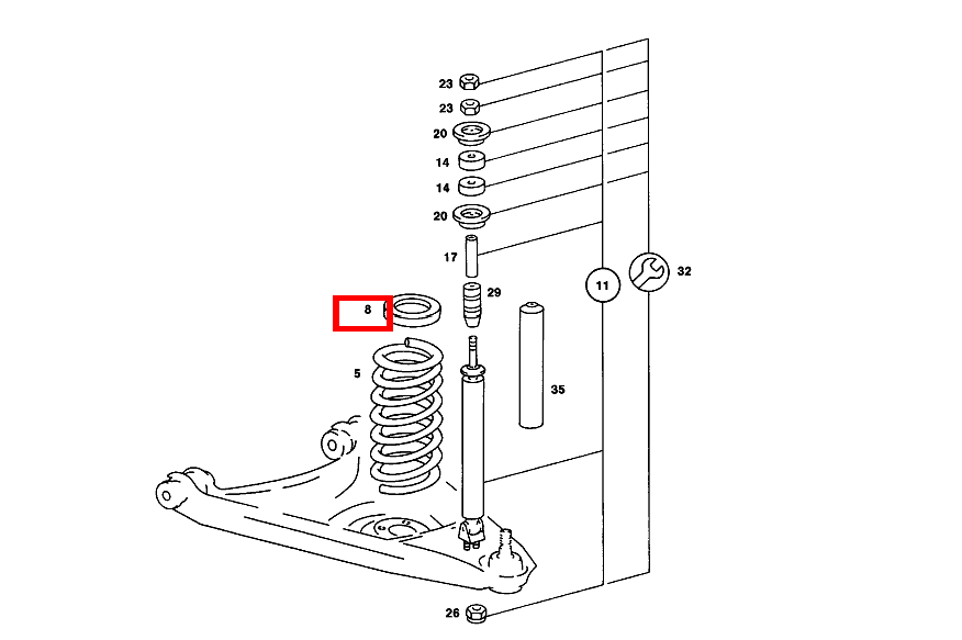 Gummiring NACH BEDARF;NOPPENZAHL: 1 (8 MM) 420 SL Roadster m. Automatic 107