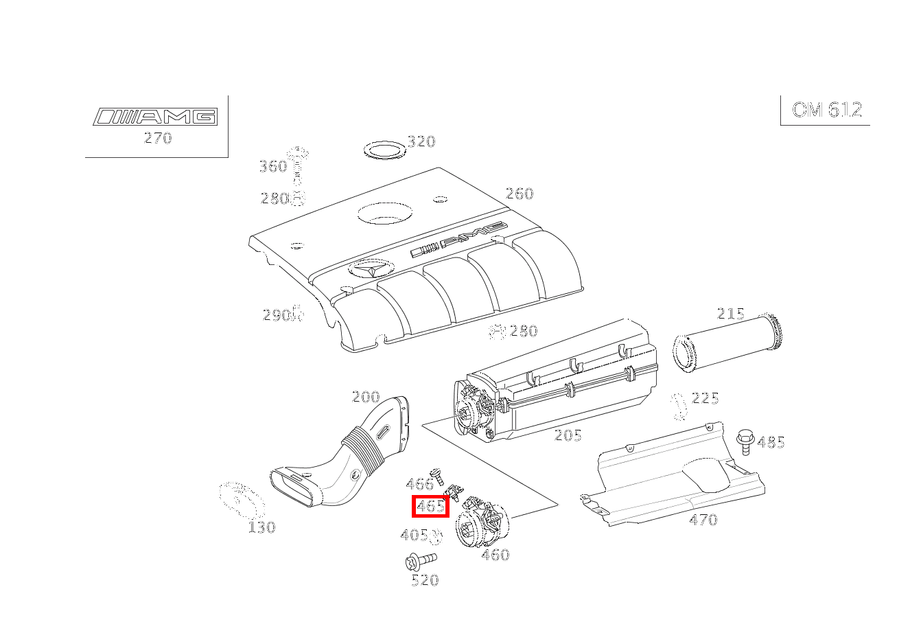 Drucksensor CL 30 CDI AMG 203