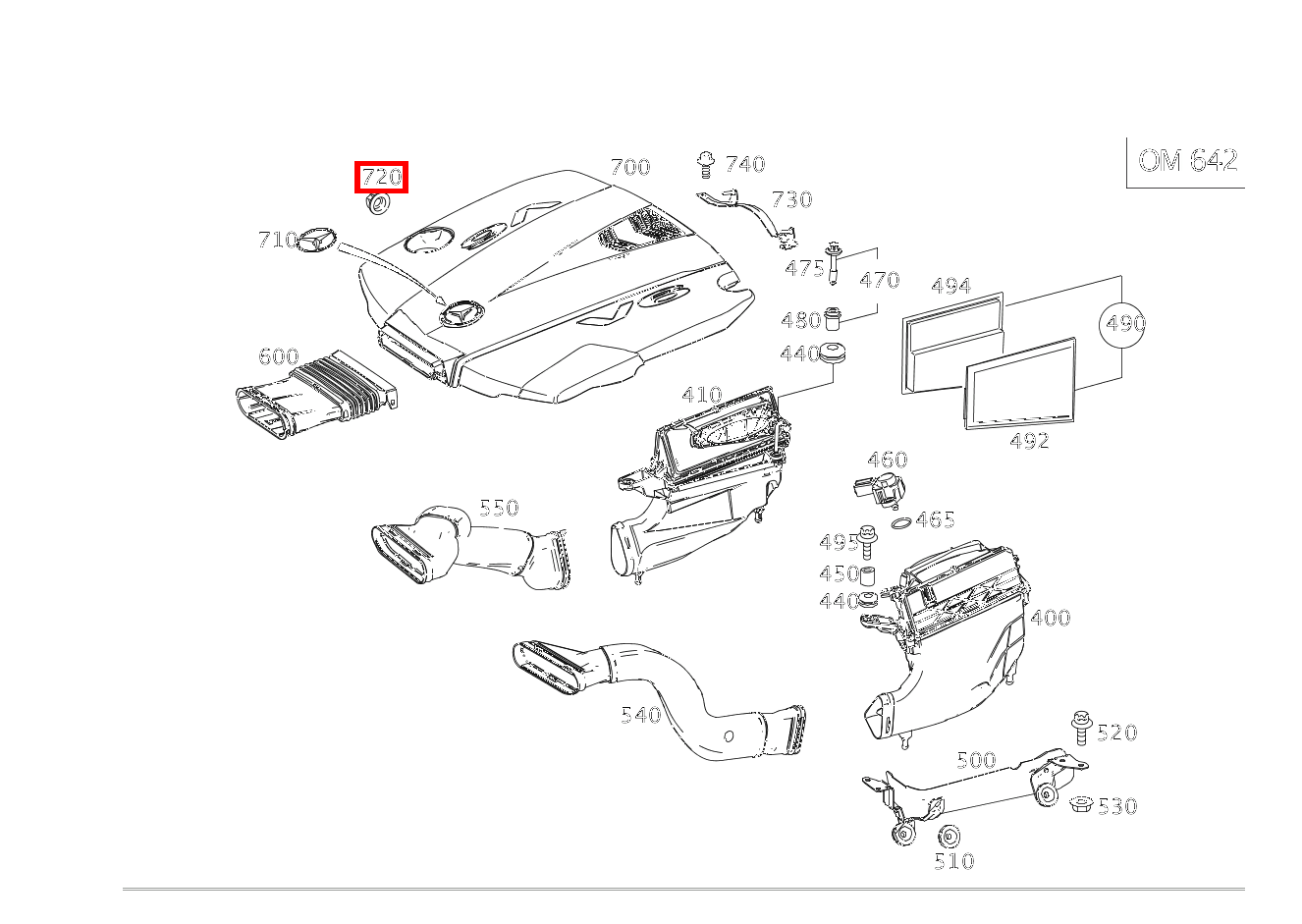Elastomerlager AN ABDECKUNG EQC 400 4MATIC 293 Elastomerlager AN ABDECKUNG EQC 400 4MATIC 293