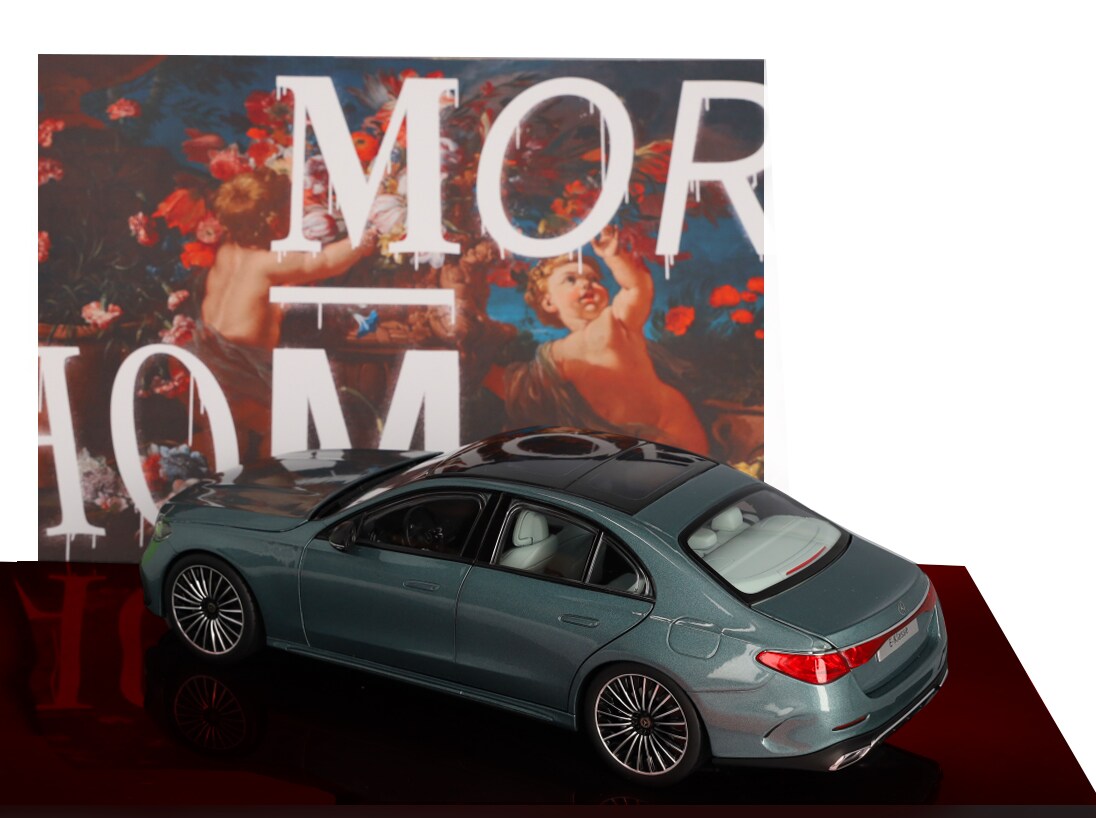 Mercedes-Benz - E-Klasse, Limousine, AMG Line, W214 verdesilber, 1:18