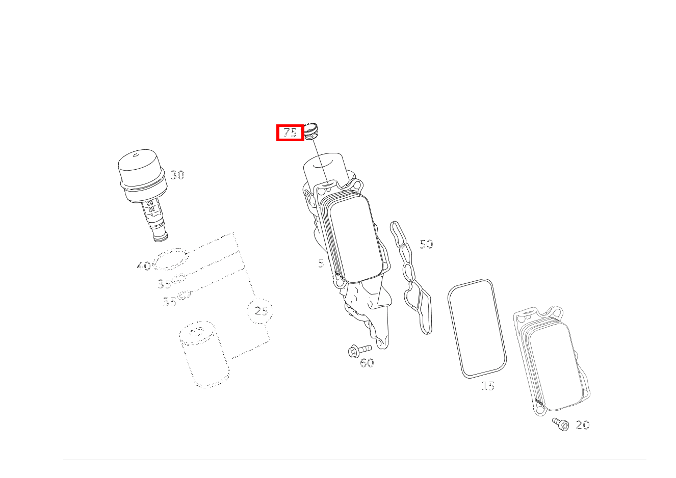Puffer An Ölkühler R 500/550 L 4MATIC 251