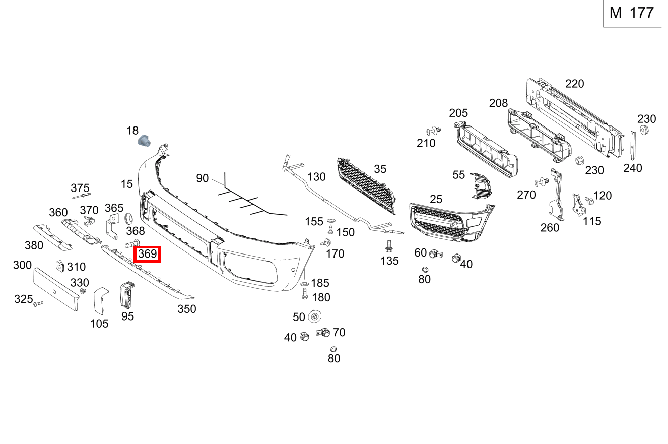Sechsrundschraube Befestigungswinkel; 5X16 Mercedes-AMG G 63 463