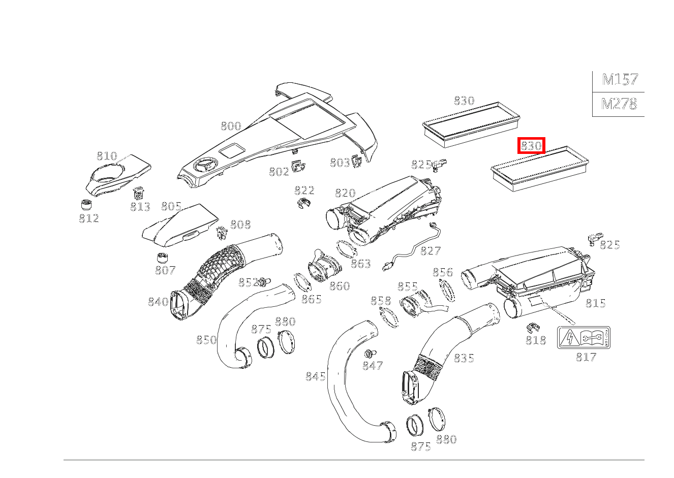 Luftfiltereinsatz CL 63 AMG COUPE 216 Luftfiltereinsatz CL 63 AMG COUPE 216