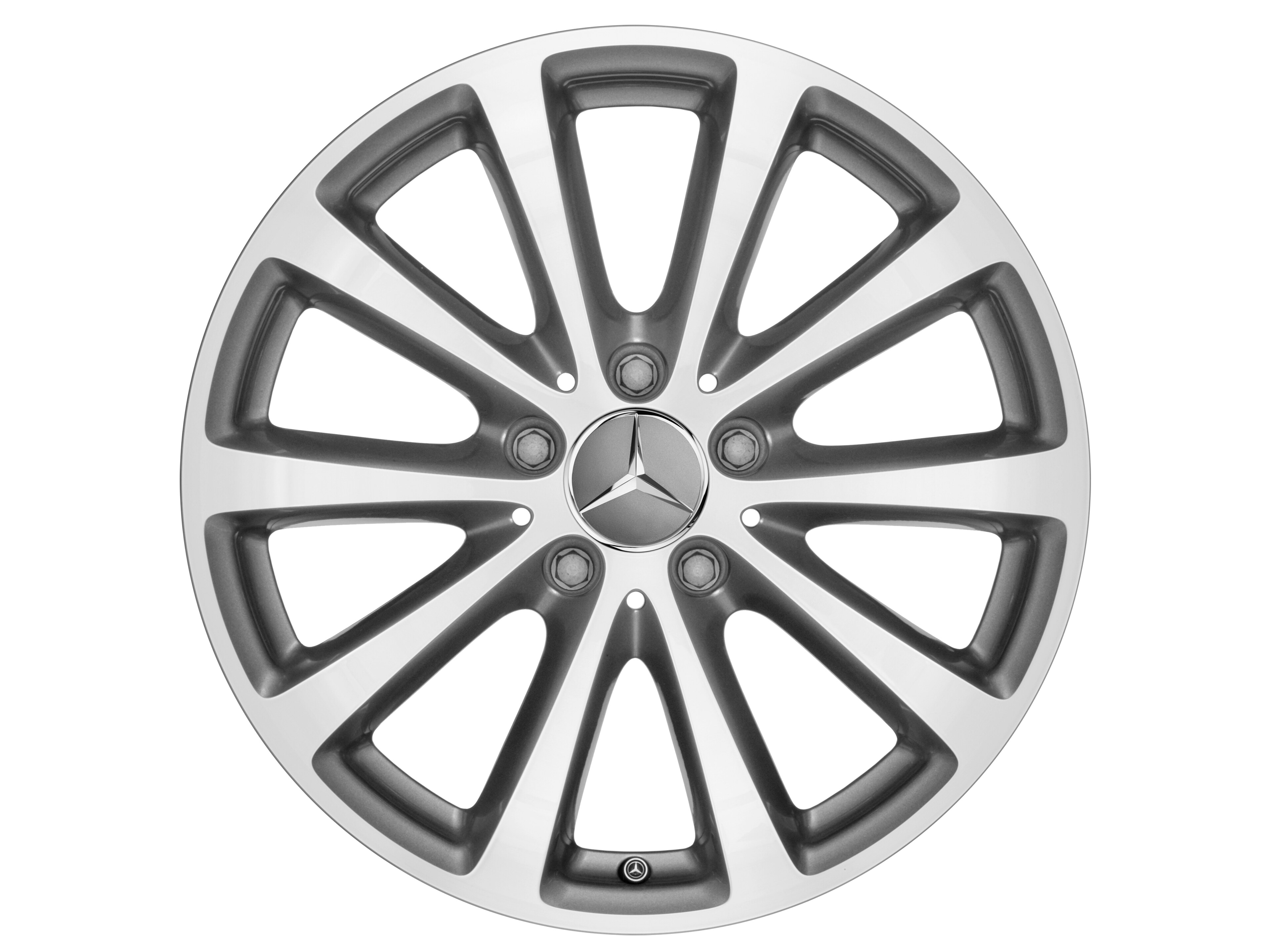10-Speichen-Rad, 43,2 cm (17 Zoll), glanzgedr