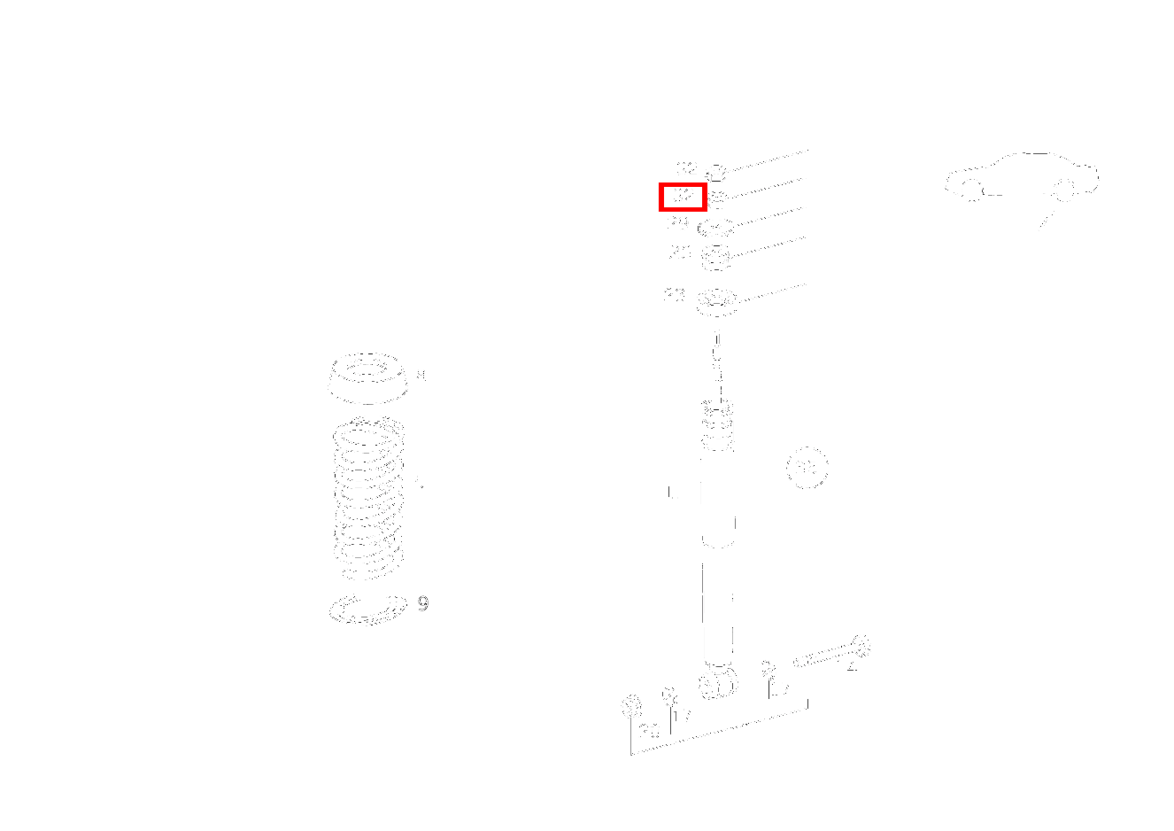 Sechskantmutter STOSSDAEMPFER AN RAHMEN; M10X1 CLK 55 AMG CABR. 208 Sechskantmutter STOSSDAEMPFER AN RAHMEN; M10X1 CLK 55 AMG CABR. 208