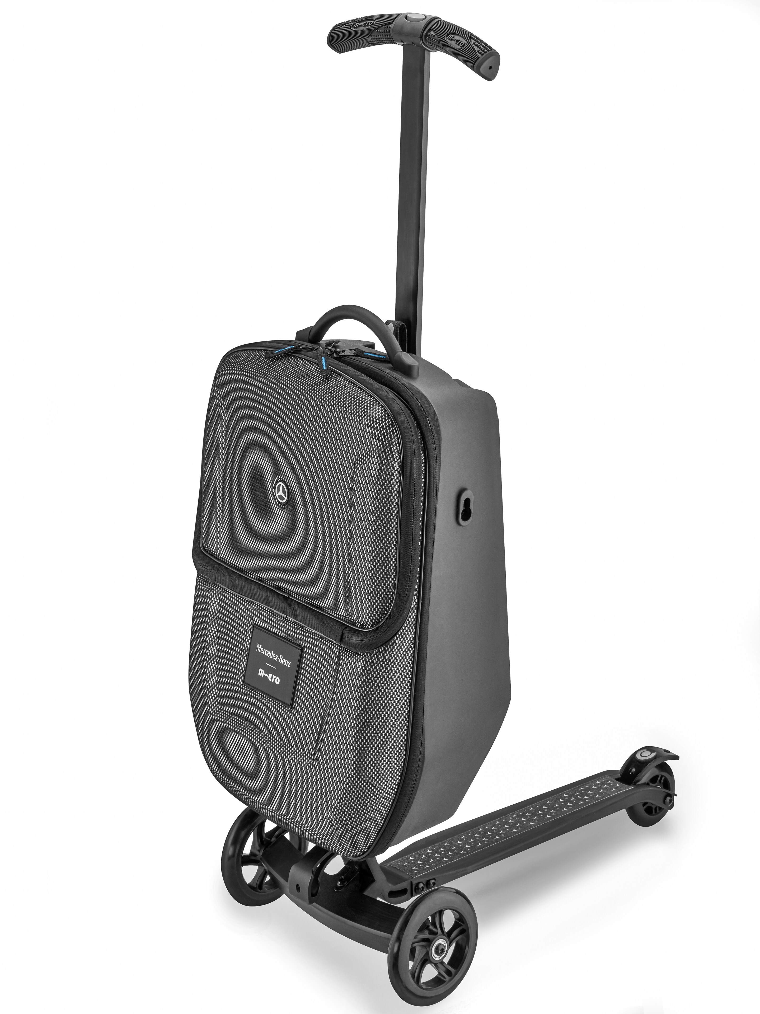 Mercedes-Benz - Tretroller Koffer schwarz, Micro Mobility