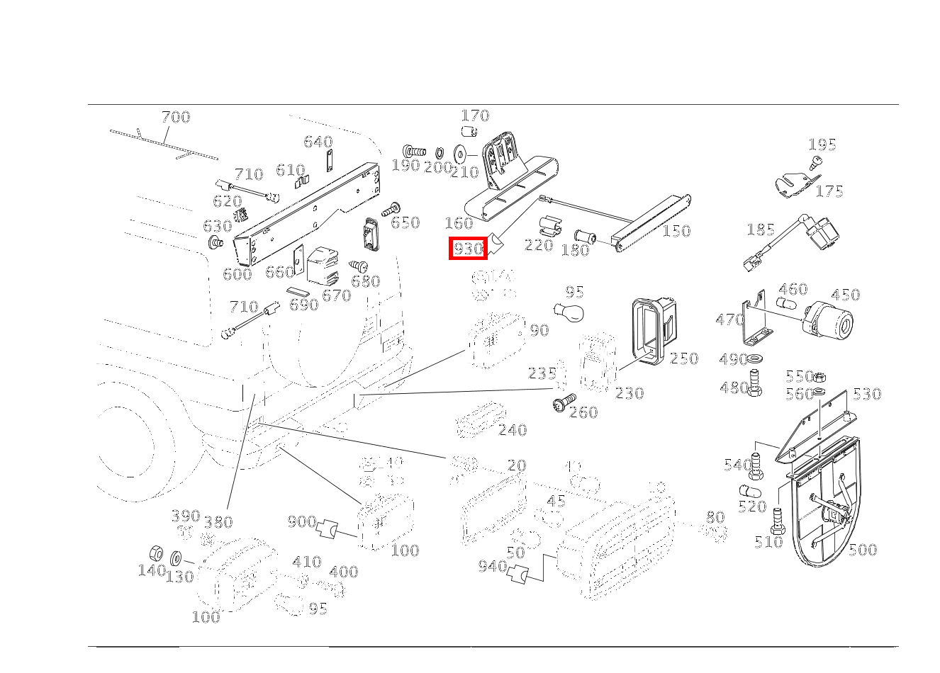 Stecker ZUSATZBREMSLEUCHTE; 2-PIN MQS G 500 Off-Roader lang BCA 463
