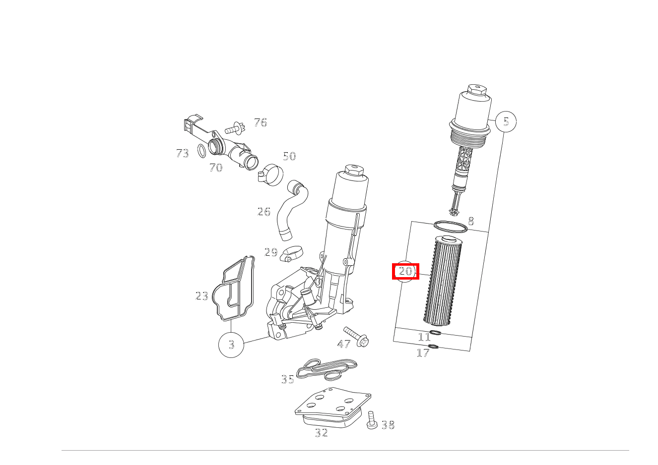 Teilesatz Filtereinsatz E200NGT BE 212