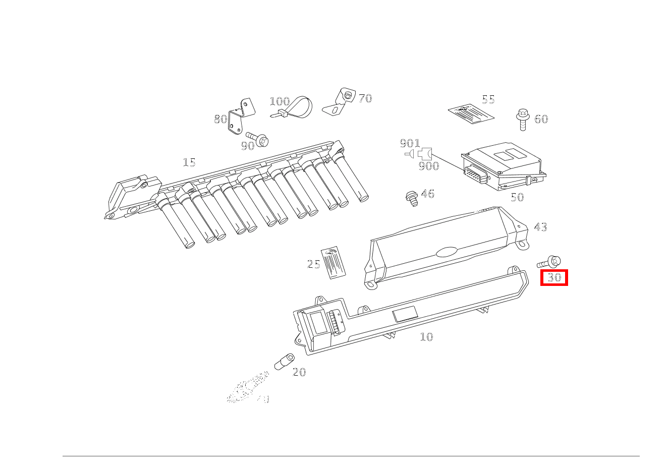 Sechsrundschraube Zündmodul an Zylinderkopfhaube; M6X35 CL 65AMG 216 Sechsrundschraube Zündmodul an Zylinderkopfhaube; M6X35 CL 65AMG 216