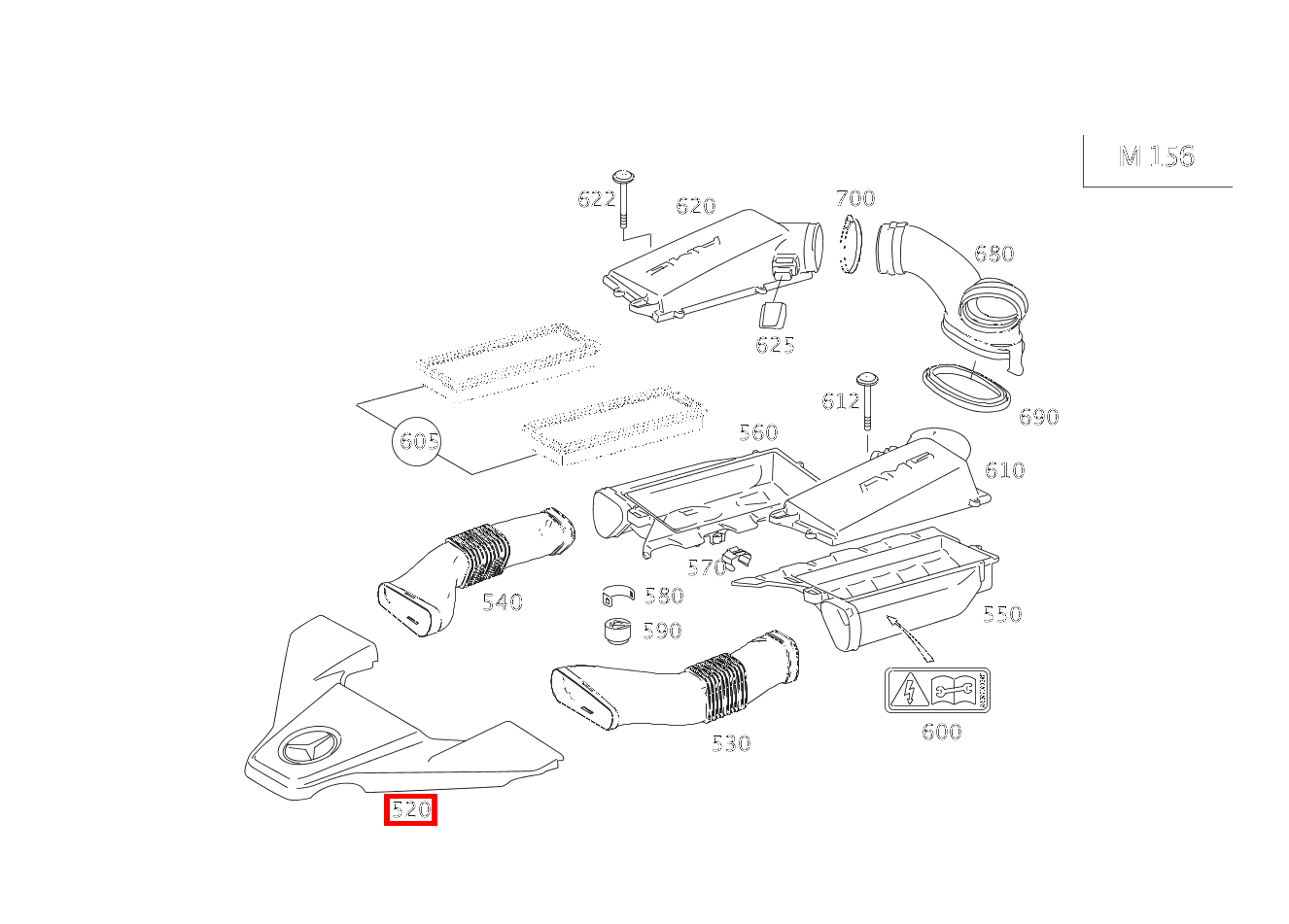 Abdeckblech Zylinderkopfhaube CL 63AMG 216