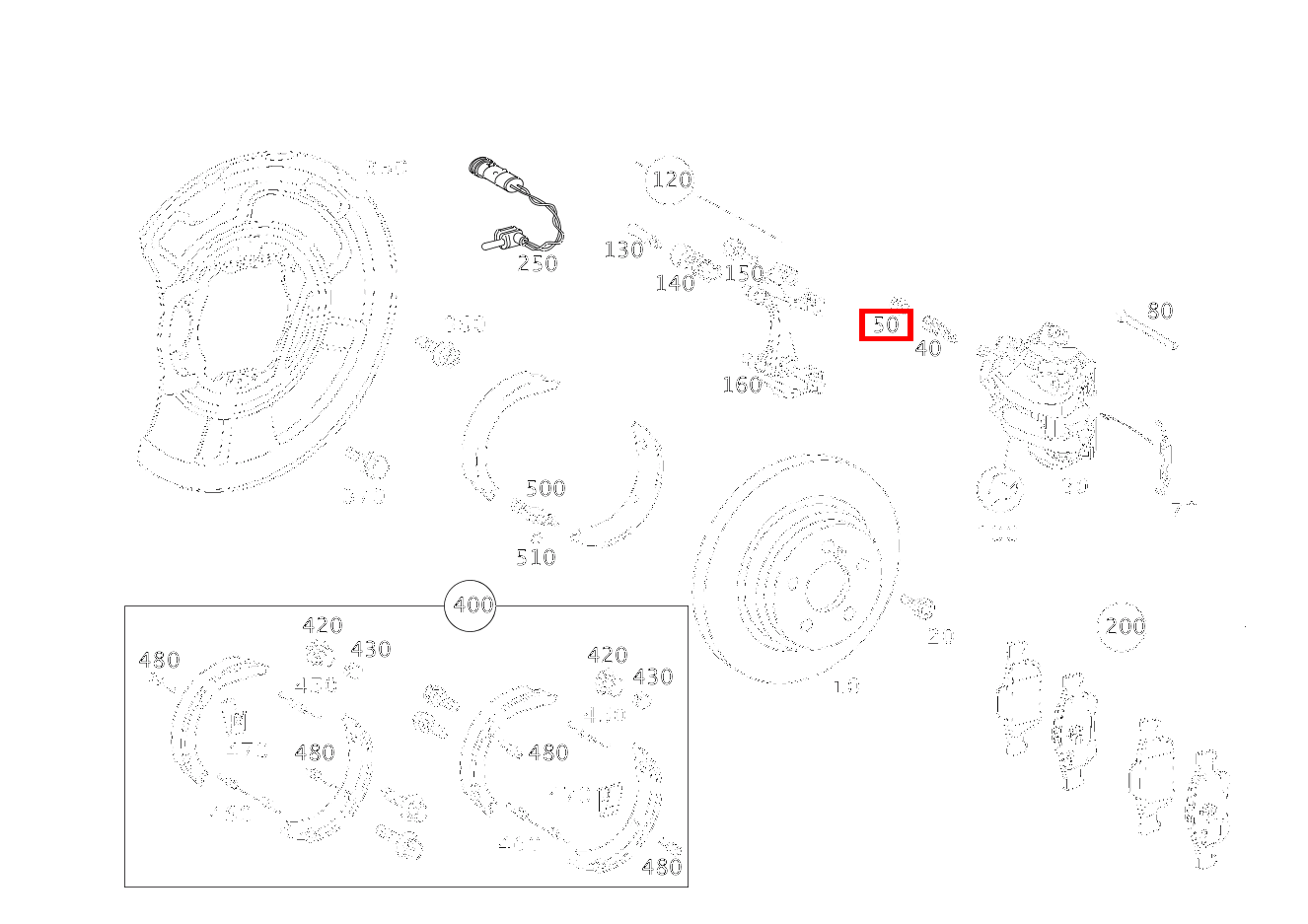 Kappe ENTLUEFTUNGSVENTIL LINKS UND RECHTS SL 65 AMG Roadster BCA 230