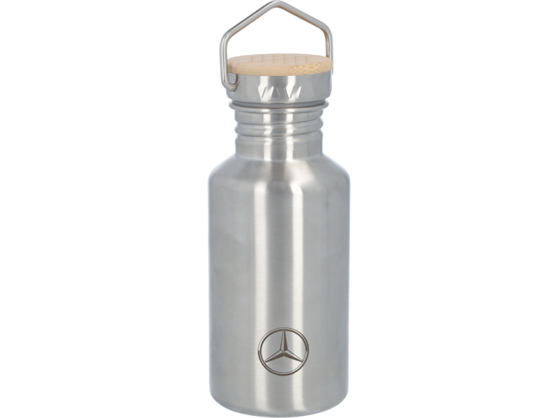 Trinkflasche Kinder, Mercedes-Benz, silber / blau Trinkflasche Kinder, Mercedes-Benz, silber / blau