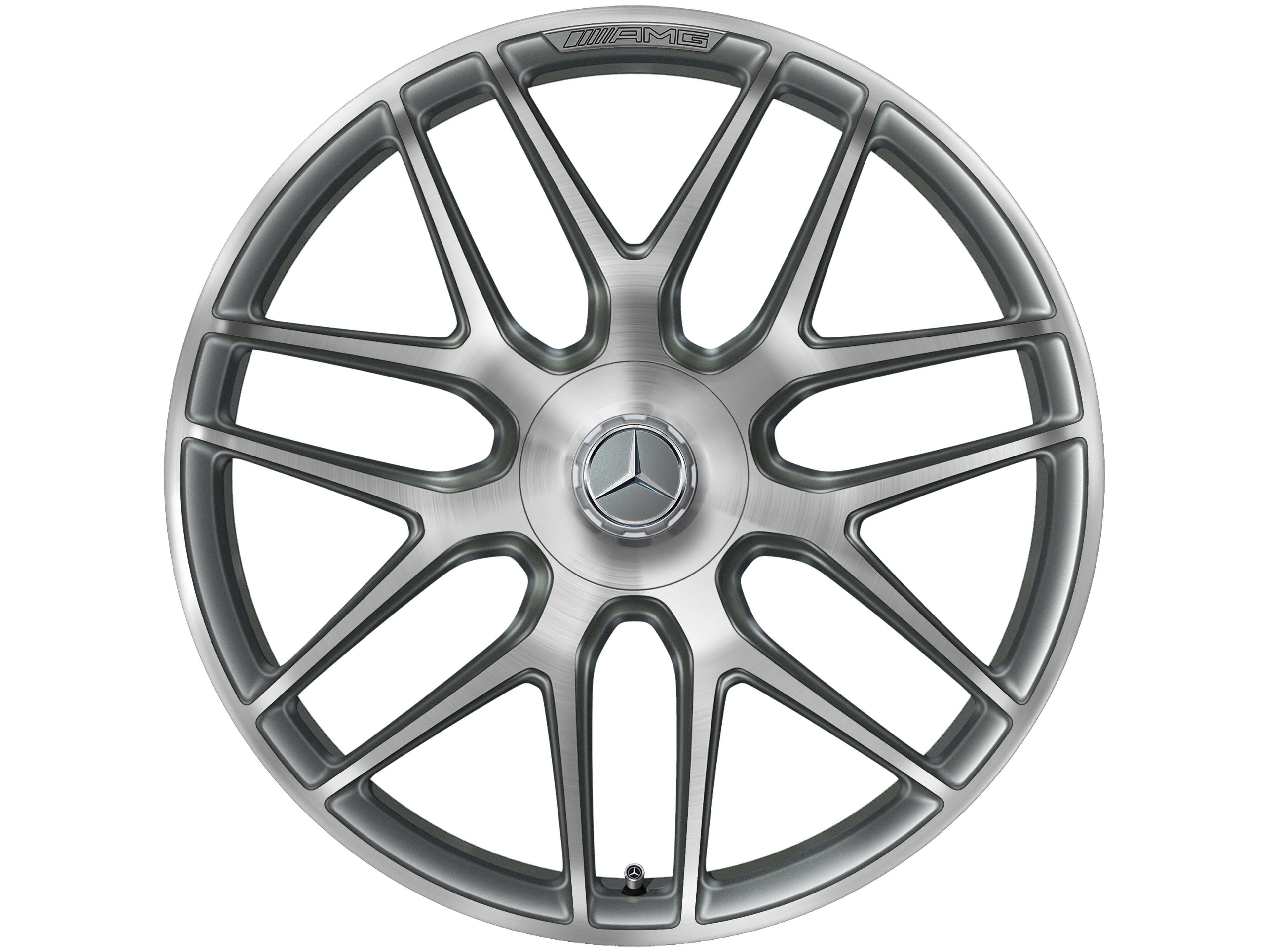 AMG Schmiederad im Kreuzspeichen-Design, 55,9 cm (